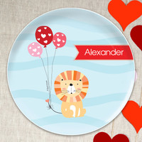 Balloon Lion Kids Plates