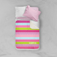 Sweet Lines Sherpa Blanket