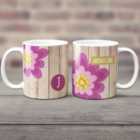 Rustic Flower Ceramic Mug