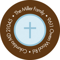 Mod Dots Round Return Address Labels