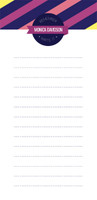 Bold Lines Personalized List Pad