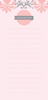 Pink Mood Personalized List Pad