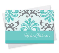 Fantastic Personalized Notecards | Turquoise Mood
