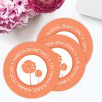 Clear Poms Pom Label Set