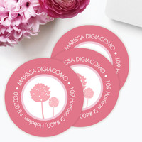 Clear Poms Pom Label Set