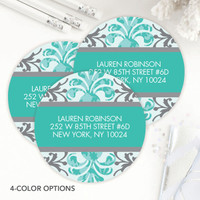 Damask Style Label Set