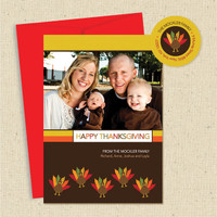 Shown with optional red envelope & matching return address label