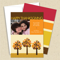 Front and back (optional) with white envelope