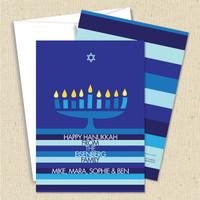 Front and back (optional) with white envelope