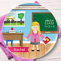 Learning Time Kids Plates