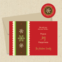 Show with optional light kraft envelope and matching returned address label