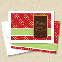 Front and back (optional) with white envelope