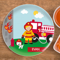Call A Firefighter Kids Plates