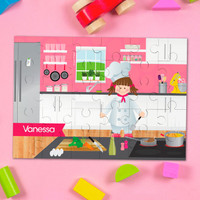 A Girl Chef's Taste Personalized Puzzles