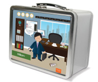 A Boy Crunching Numbers Metal Lunchbox