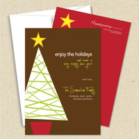 Front and back (optional) with white envelope