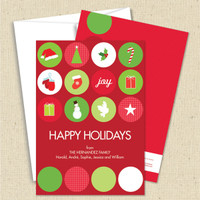 Front and back (optional) with white envelopes