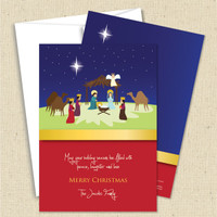 Front and back (optional) with white envelopes