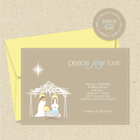 Shown with optional banana envelope and matching return address label