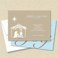 Front and back (optional) with white envelopes