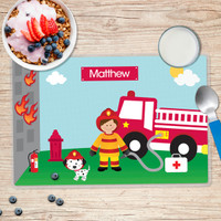 Call a Firefighter Kids Placemat