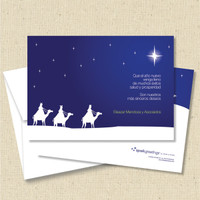 Front and back (optional) with white envelopes