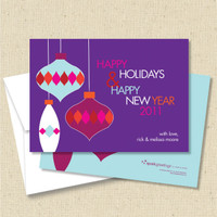 Front and back (optional) with white envelopes