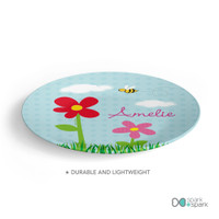 Spring Flowers Kids Plates