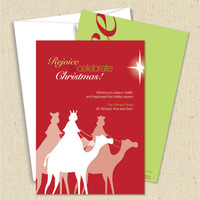 Front and back (optional) with white envelopes