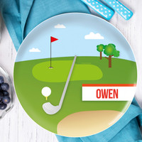 My Love For Golf Personalized Dishes