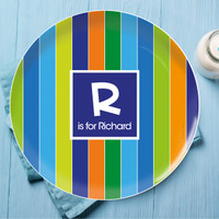 Bold Stripes Personalized Dishes