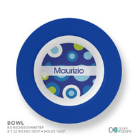 Circles And Circles Blue Kids Plates