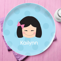 Just Like Me Girl Light Blue Kids Dinnerware