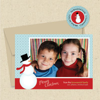 Shown with light kraft envelope and matching return address label