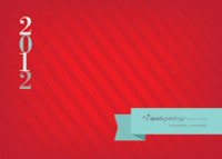 Modern Snowfall Christmas Photo Cards