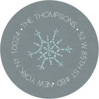 Sophisticated Snowflakes Christmas Address Labels