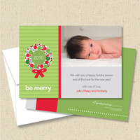 Front and back (optional) with white envelope