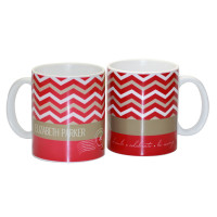 Gold Xmas mail Ceramic Mug