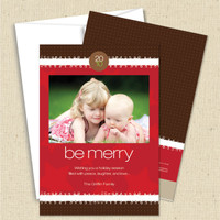 Front and back (optional) with white envelope