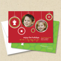 Front and back (optional) with white envelope