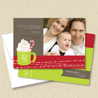 Front and back (optional) with white envelope