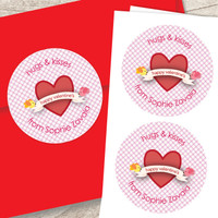 Cute And Lovely Valentine Labels