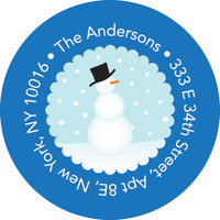 Mr. Snowman Christmas Address Labels