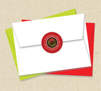 My Festive Wreath Christmas Address Labels