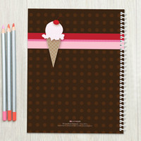 Strawberry Cone Kids Notebook