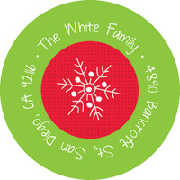 Santa's Postcard For Me Christmas Address Labels