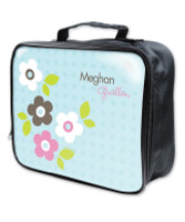 Preppy Flowers Blue Soft Lunch Bag