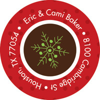 Cute Penguin Christmas Address Labels