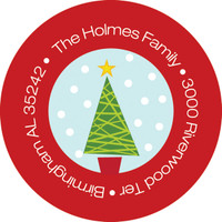 Let It Snow Christmas Address Labels