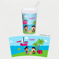 Yo Ho Pirate Girl Toddler Cup